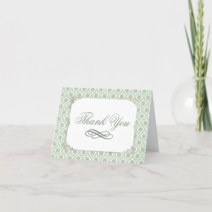 Groene Shabby Bridal Bedankt