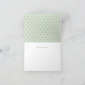 Groene Shabby Bridal Bedankt (Binnen)