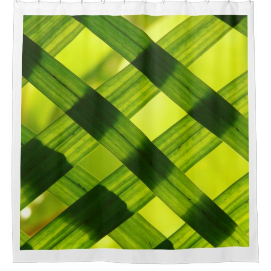 Groene shades douchegordijn (Voorkant)