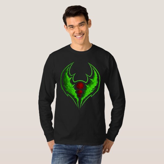 groene Shadow Crest T-shirt (Voorkant volledig)