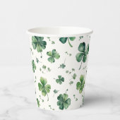 Groene Shamrock Bruidsdouche Papieren Bekers (Links)