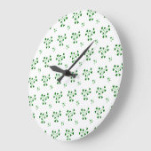 Groene Shamrock Circles Wall klok (Hoek)