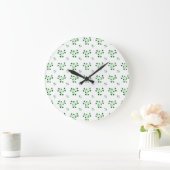 Groene Shamrock Circles Wall klok (Huis)