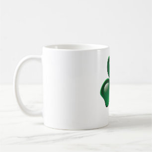 Groene Shamrock Driebladige Klaver Koffiemok