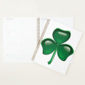 Groene Shamrock Driebladige Klaver Planner (Display)