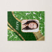 Groene shamrock foto achtergrond legpuzzel (Horizontaal)