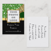 Groene shamrock foto logo visitekaartje (Voorkant / Achterkant)