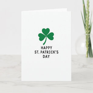 Groene Shamrock Gelukzalige Dag Kaart
