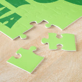 Groene Shamrock - Gepersonaliseerde Kinderen Legpuzzel (Zijkant)