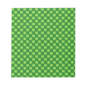 Groene Shamrock Glitter Notitieblok (Voorkant)