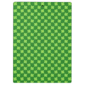 Groene Shamrock Glitters Klembord (Achterkant)
