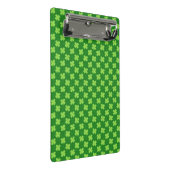 Groene Shamrock Glitters Mini Klembord (Schuin)