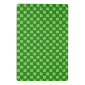 Groene Shamrock Glitters Mini Klembord (Achterkant)