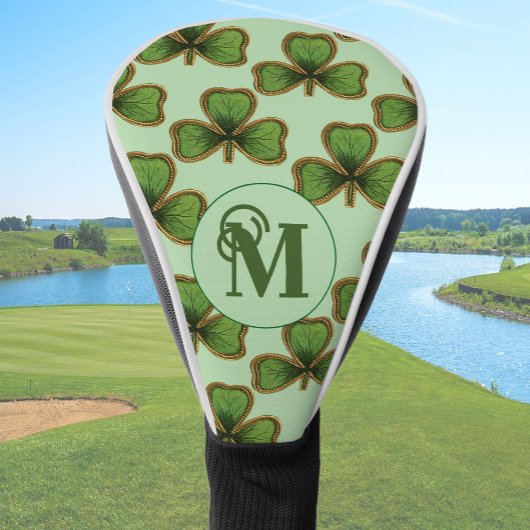 Groene Shamrock Headcovers Met Aangepast Monogram