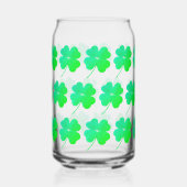 Groene Shamrock Ierse St. Patrick's Dag Drinkset Blikvorm Glas (Links)
