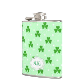 Groene shamrock Irish St. Patrick's daypatroon Heupfles (Links)