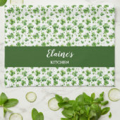 Groene Shamrock Keuken Handdoek Custom Gift Iers (Gevouwen)