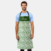 Groene Shamrock Keuken Schort Custom Cadeau Iers (Gedragen)