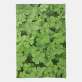 Groene shamrock keukenhanddoek (Verticaal)
