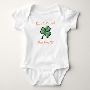 Groene shamrock, Kiss me, ik ben Iers, dan 'Dien m Romper