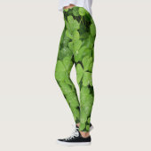 Groene shamrock klaver leggings voor St.Patricks d (Links)