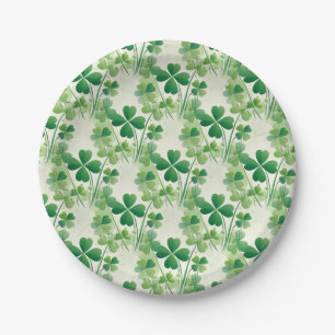Groene Shamrock klaver patroon St Patrick's Day Papieren Bordje