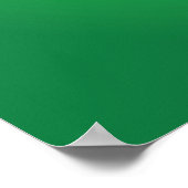 Groene Shamrock Klaver St. Patrick's Day Geluk Poster (Hoek)