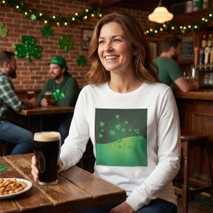 Groene Shamrock Klaver St. Patrick's Day Geluk T-shirt