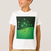 Groene Shamrock Klaver St. Patrick's Day Geluk T-shirt (Voorkant)