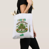 Groene Shamrock Lucky Charm Ontwerp Tote Bag (Dichtbij)