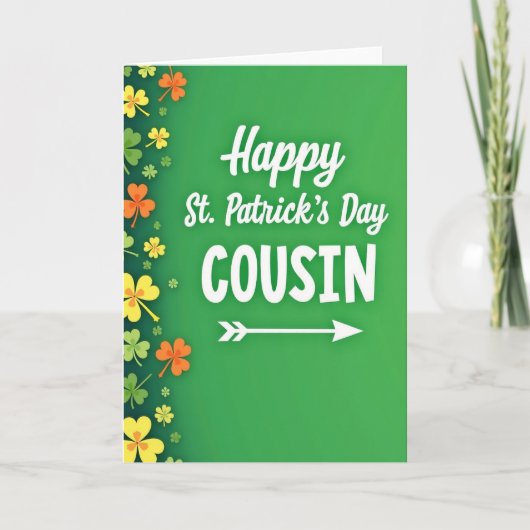Groene Shamrock Neef Kaart (Voorkant)