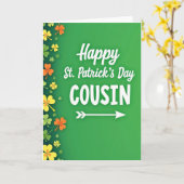 Groene Shamrock Neef Kaart (Gele Bloem)