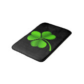 Groene Shamrock op Black bmcnt Badmat (Gekanteld)
