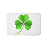 Groene Shamrock op Witte bmcnt Badmat (Voorkant)
