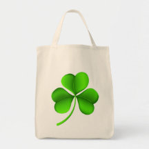Groene Shamrock op witte gtcnt