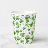 Groene Shamrock Paper Party Cups St. Patrick's Day Papieren Bekers (Links)
