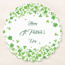 Groene Shamrock-patronen gelukkig St. Patrick's