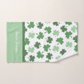 Groene Shamrock patronen St. Patrick's Day Bad Handdoek (Handdoek)