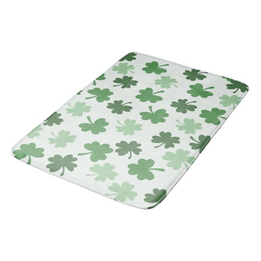 Groene Shamrock-patronen St. Patrick's Day Badmat (Gekanteld)