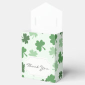 Groene Shamrock-patronen St. Patrick's Day Bedankdoosjes (Geopend)