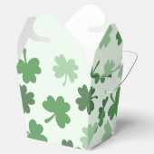 Groene Shamrock patronen St. Patrick's Day Bedankdoosjes (Geopend)