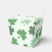 Groene Shamrock patronen St. Patrick's Day Bedankdoosjes (Voorkant Zijde)