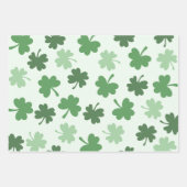 Groene Shamrock patronen St. Patrick's Day Inpakpapier Vel (Voorkant 2)
