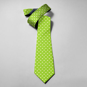 Groene Shamrock Patroon St. Patrick's Dag Stropdas