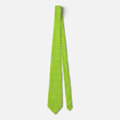 Groene Shamrock Patroon St. Patrick's Dag Stropdas (Voorkant)