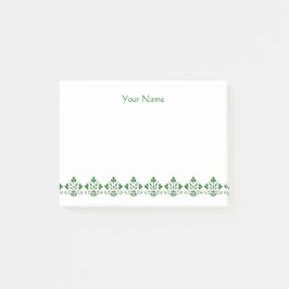  groene Shamrock Pattern Custom Stickies Post-it® Notes
