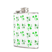 Groene Shamrock Pattern-fles Heupfles (Links)