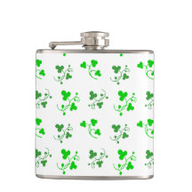 Groene Shamrock Pattern-fles