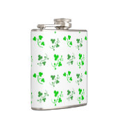 Groene Shamrock Pattern-fles Heupfles (Rechts)