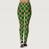 Groene Shamrock Polka-punten Ladybug Ladybird-patr Leggings (Achterkant)